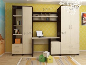 Детская Студент Комплект мебели (Дуб сонома/Белый) в Кедровом - kedrovyj.katalogmebeli.com | фото