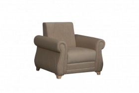 Кресло для отдыха "Порто" (велюр киви латте / микровельвет крем) в Кедровом - kedrovyj.katalogmebeli.com | фото