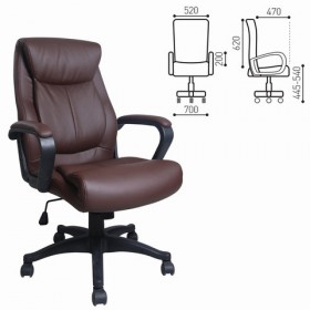 Кресло офисное BRABIX Enter EX-511 (коричневый) в Кедровом - kedrovyj.katalogmebeli.com | фото
