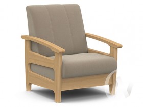 Кресло для отдыха Омега (бук лак/CATANIA LATTE) в Кедровом - kedrovyj.katalogmebeli.com | фото