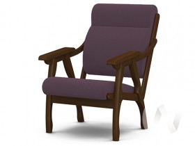 Кресло Вега-10 (орех лак/ULTRA PLUM) в Кедровом - kedrovyj.katalogmebeli.com | фото