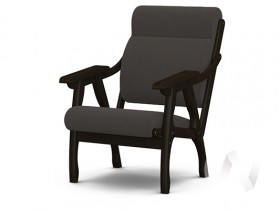 Кресло Вега-10 (венге лак/ULTRA GRAFIT) в Кедровом - kedrovyj.katalogmebeli.com | фото