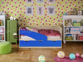 Кровать Бабочки 2,0м (Синий матовый) в Кедровом - kedrovyj.katalogmebeli.com | фото