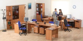 Мебель для персонала Альфа 61 Ольха в Кедровом - kedrovyj.katalogmebeli.com | фото