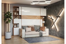 Шкаф-кровать с диваном Дина в Кедровом - kedrovyj.katalogmebeli.com | фото